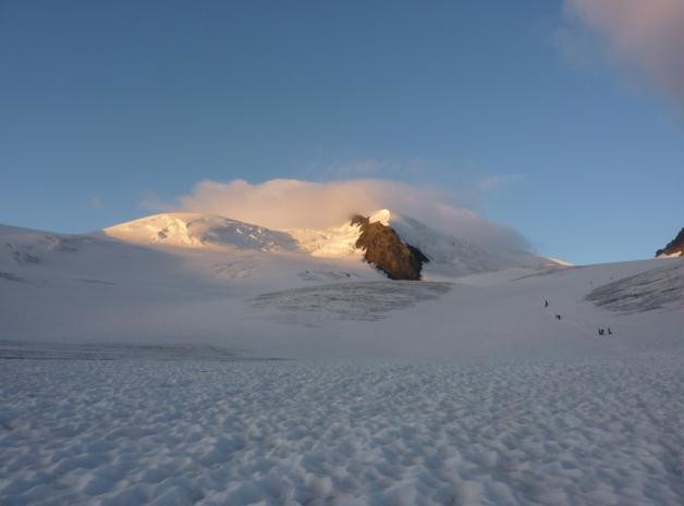 vers 3400, sous l'Allalin pass