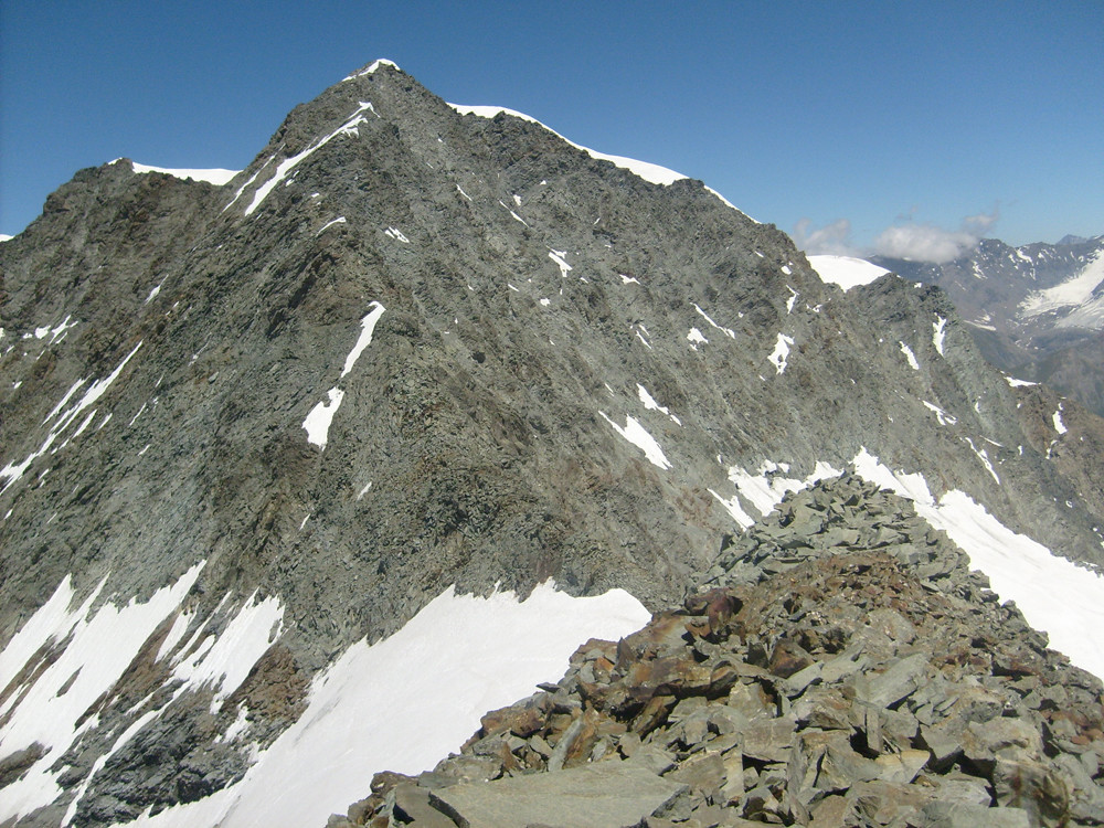 L'arête vue depuis les Platières