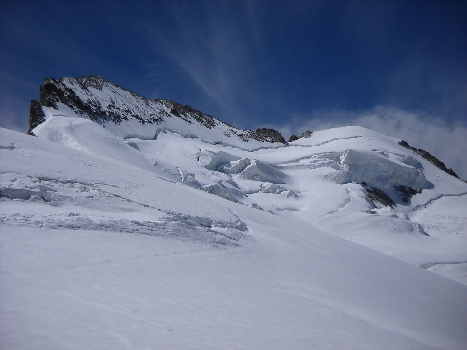 Main courante sur la bosse de neige à Gauche