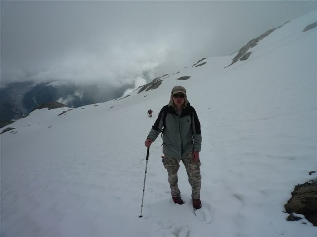 sur la glacier