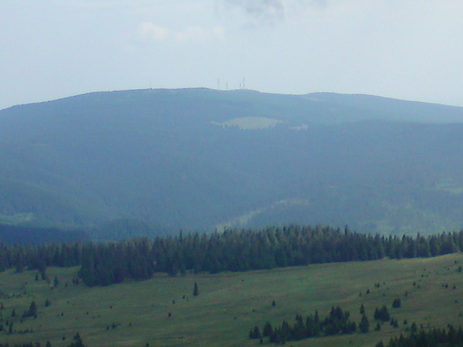 Harghita Ciceu, vu depuis Madarasi Hargita
