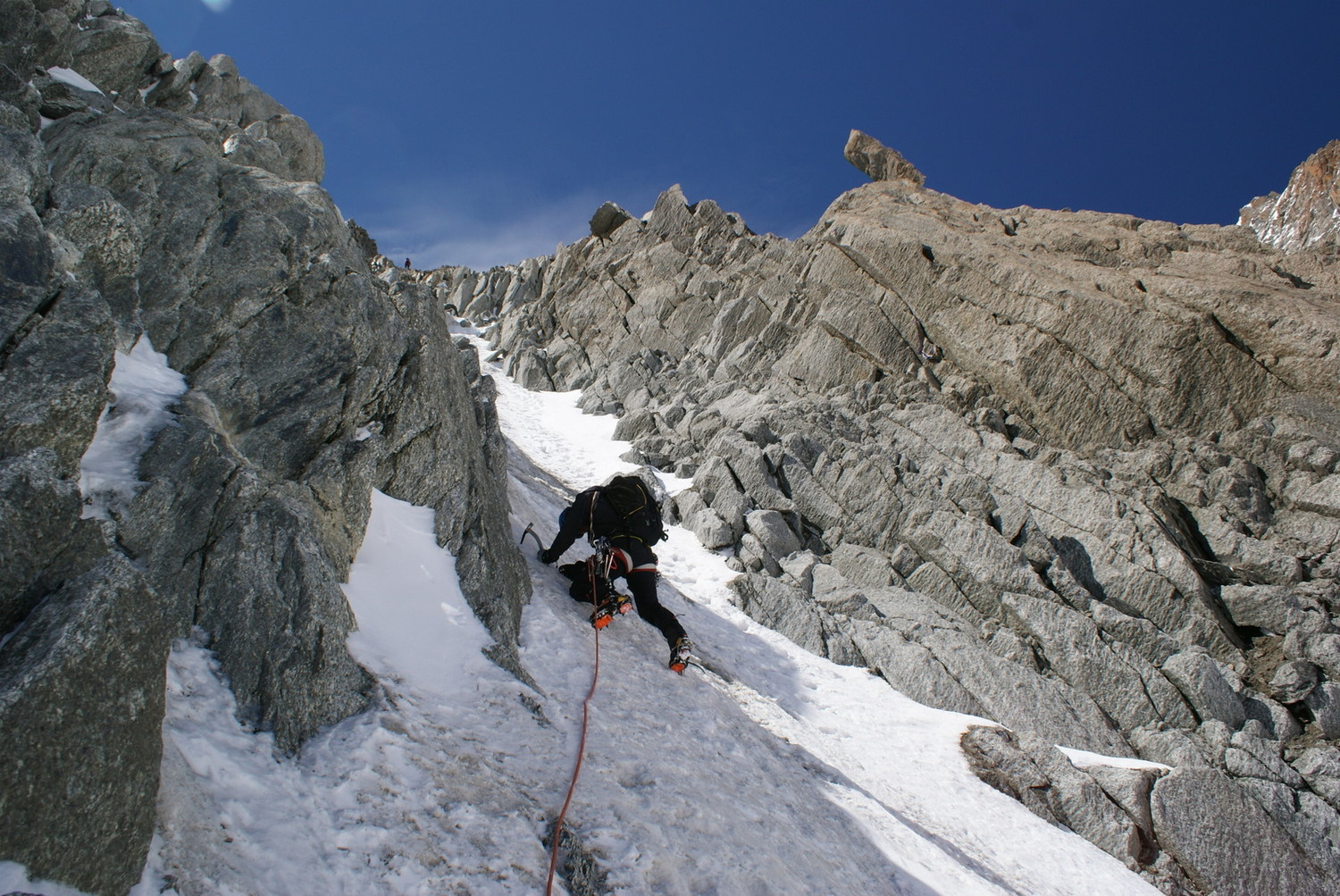 Montée au bivouac de la fourche