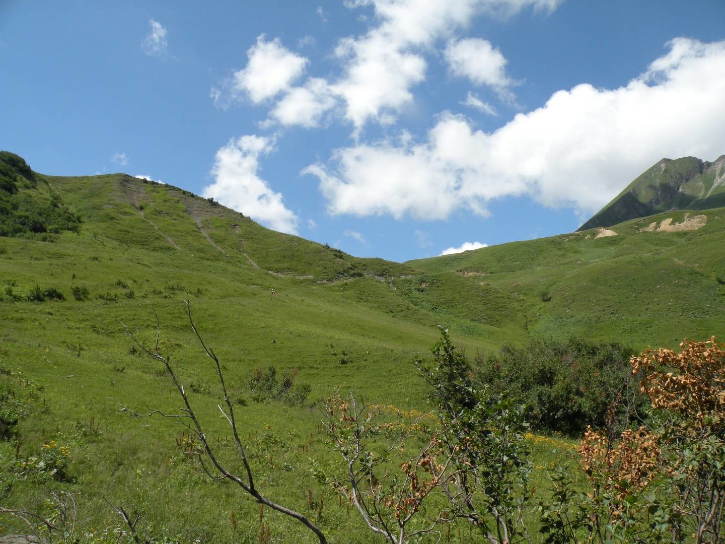 Le col des annes en vue