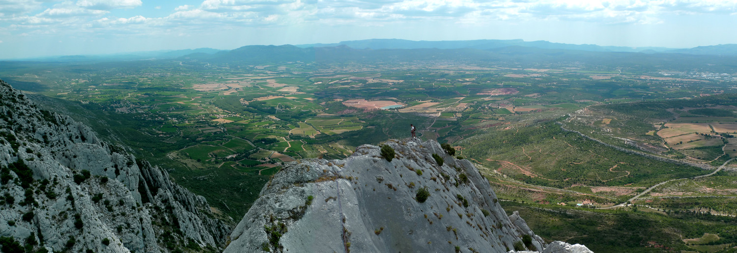 Panoramique depuis l'arrête