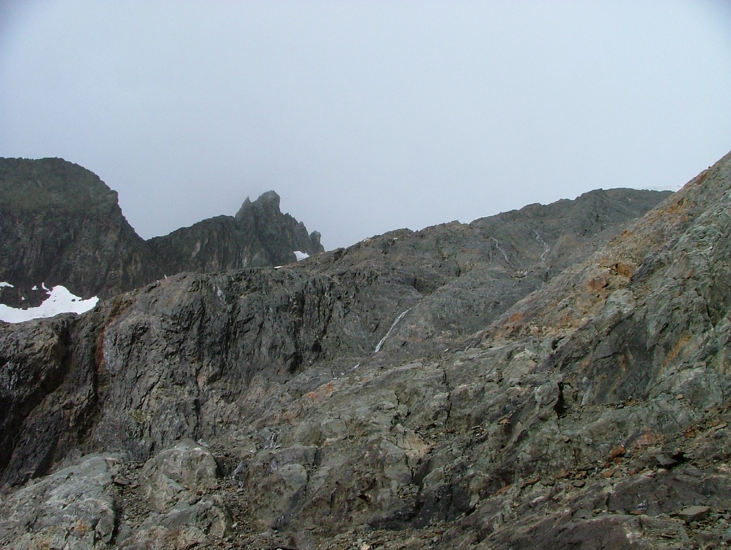 Tré la Tête, descente le long de la langue terminale du glacier de la Lex Blanche, mieux vaut avoir "un peu" de "nez" !!!