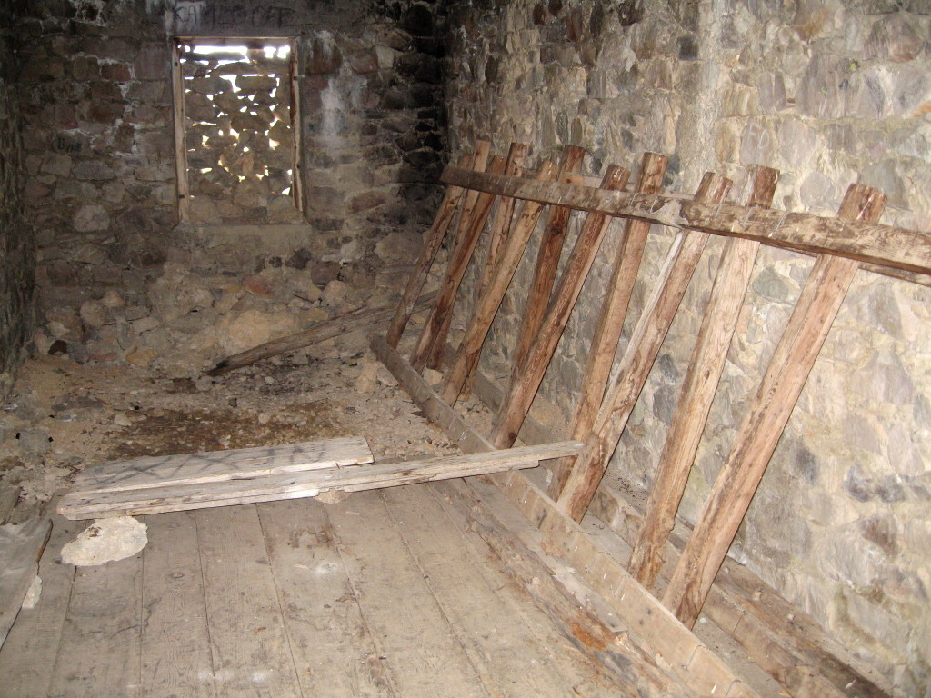 L'intérieur de l'abri