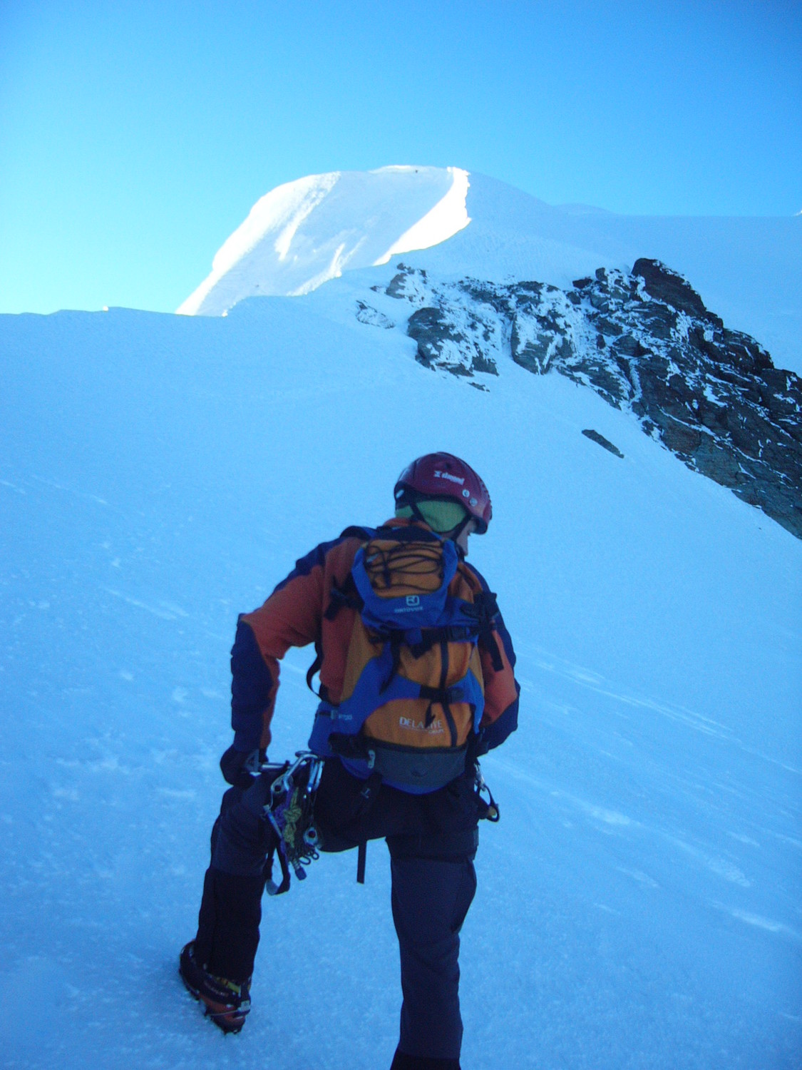 L'arête sommitale du Fletschhorn