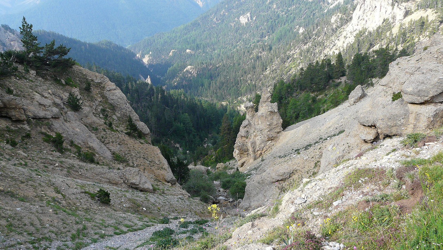 La combe des Thures depuis Roubion