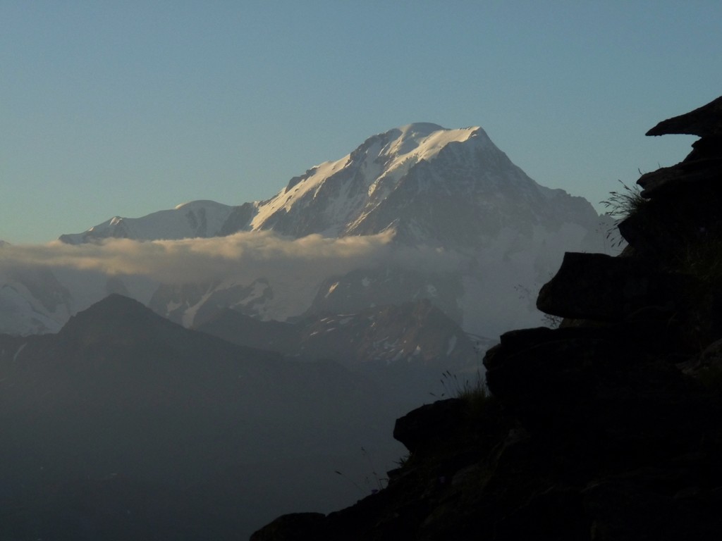 Mont-Blanc vu du refuge de la Turia