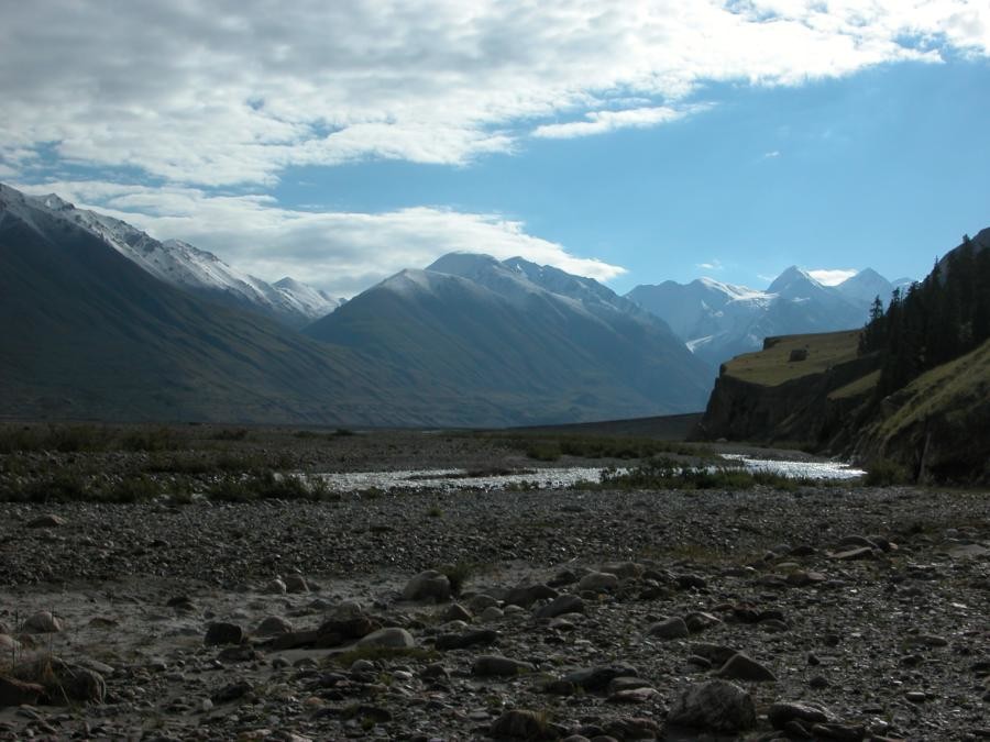 quelques kilomètres avant le front glaciaire