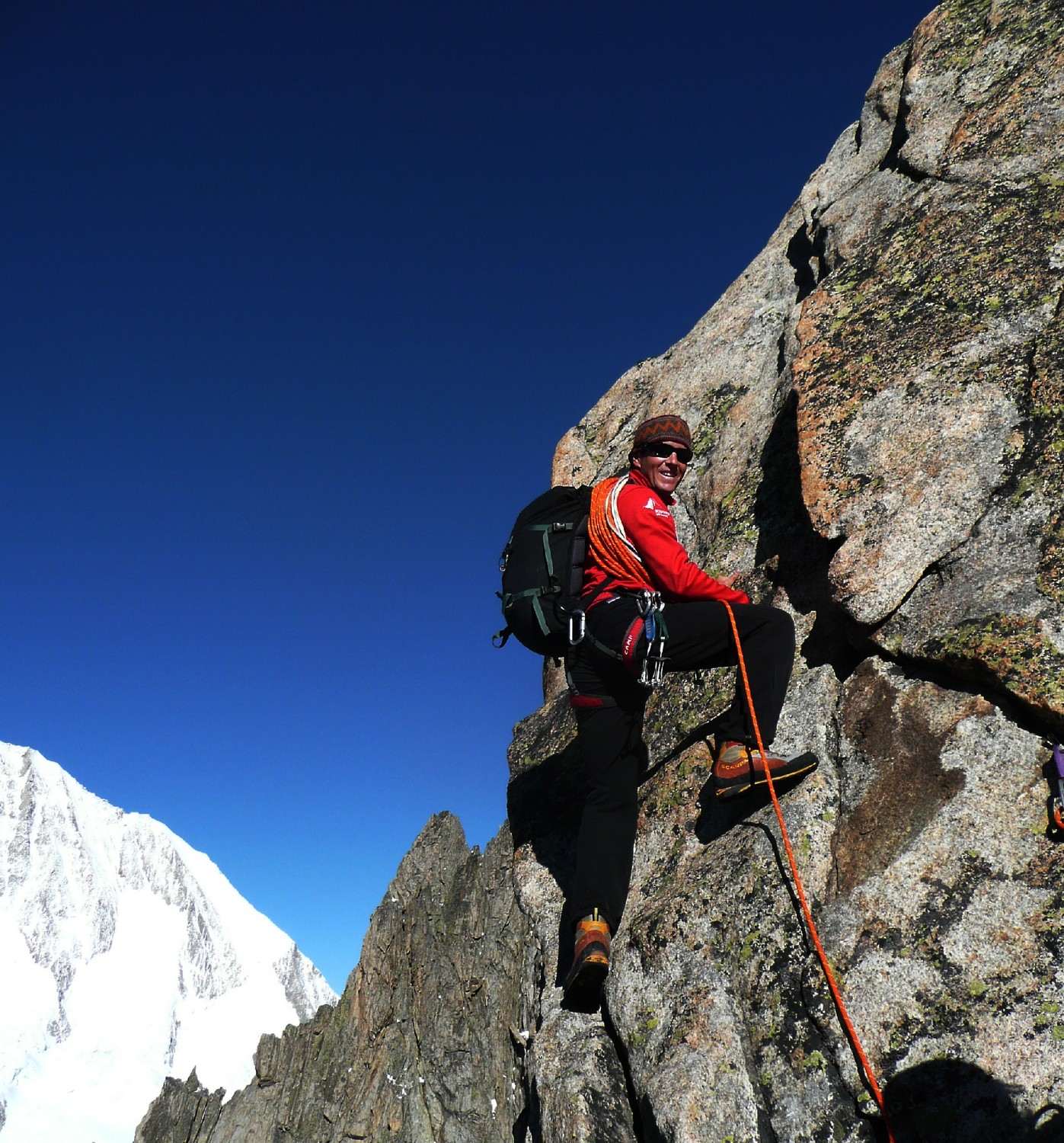 Raoul sur l'arête SE du Jägihorn