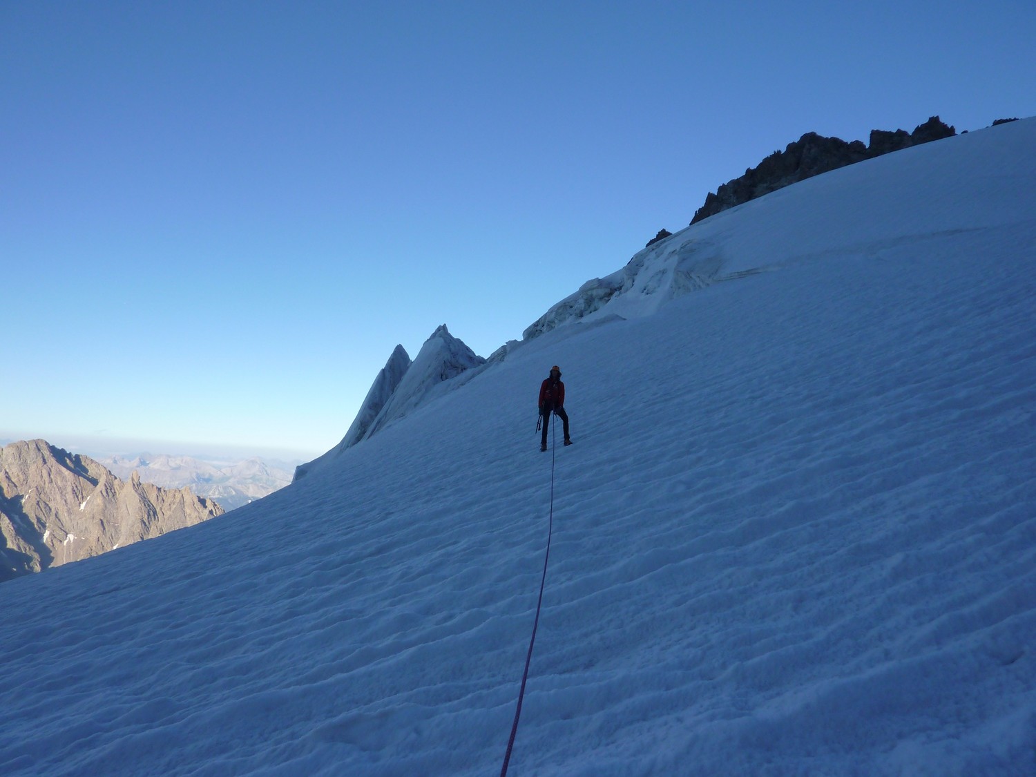 Impressionantes aiguilles de glace (photo Alex)