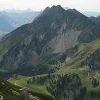 Gros Brun, Combigabel, et Chörblispitz (en enfilade de Gà D)