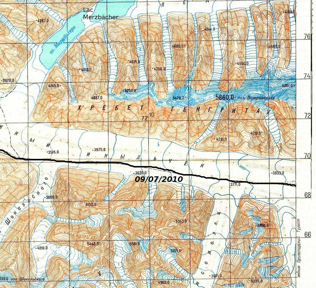 progression sur l'Engilchek 3