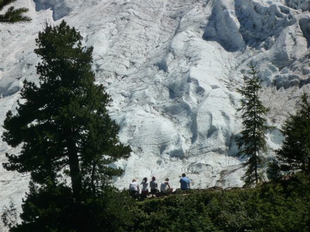 glacier des Bosson au niveau du chalet des Pyramides