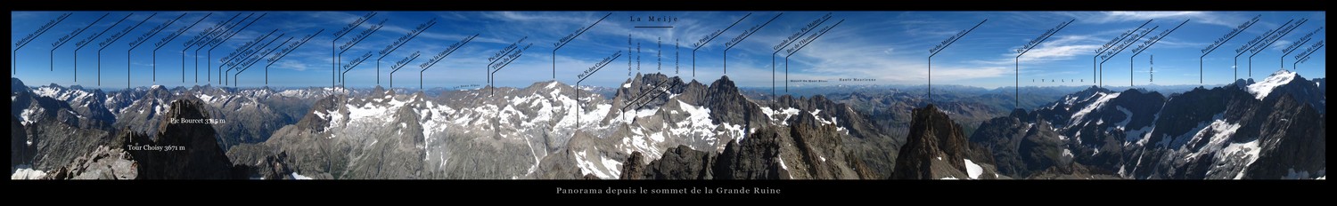 Panorama depuis le sommet de la Grande Ruine