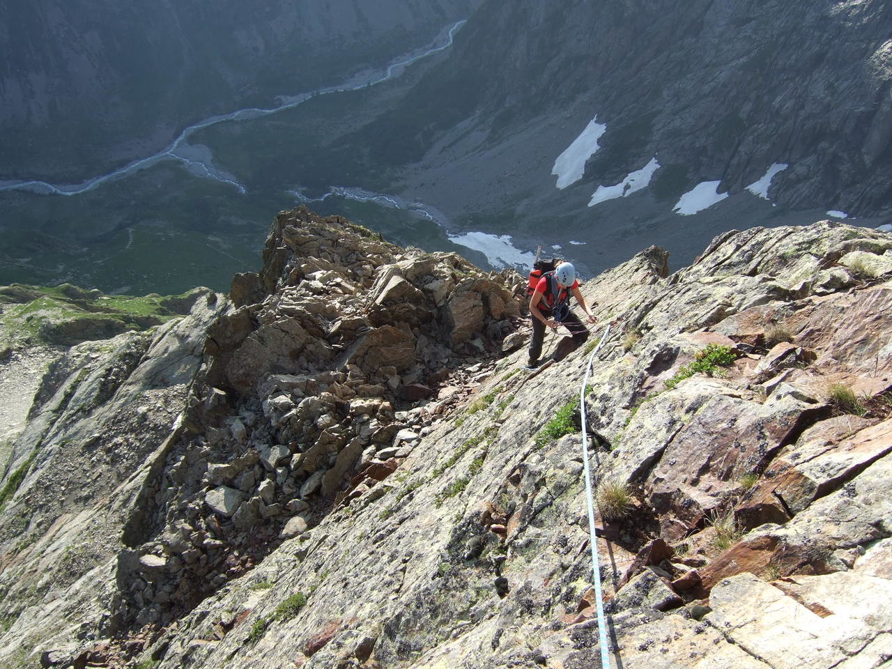 Amandine sur l'arête des papillons