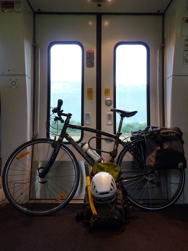 Dans le train de retour d'Albertville à Grenoble
