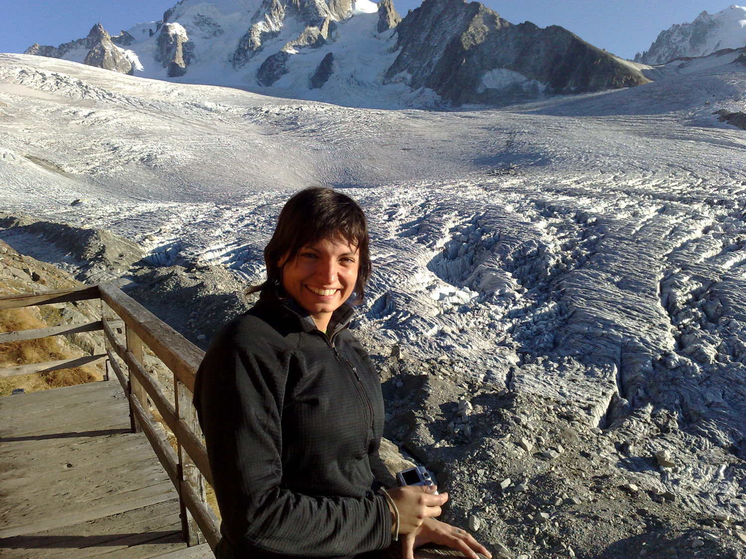 glacier du tour depuis le refuge albert 1