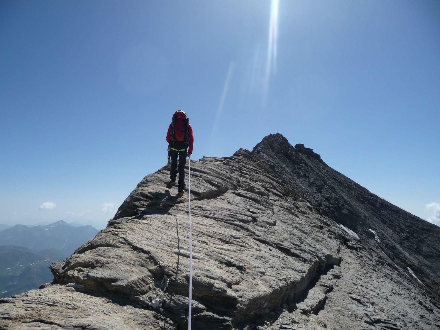 arête faitière à deux pas du sommet