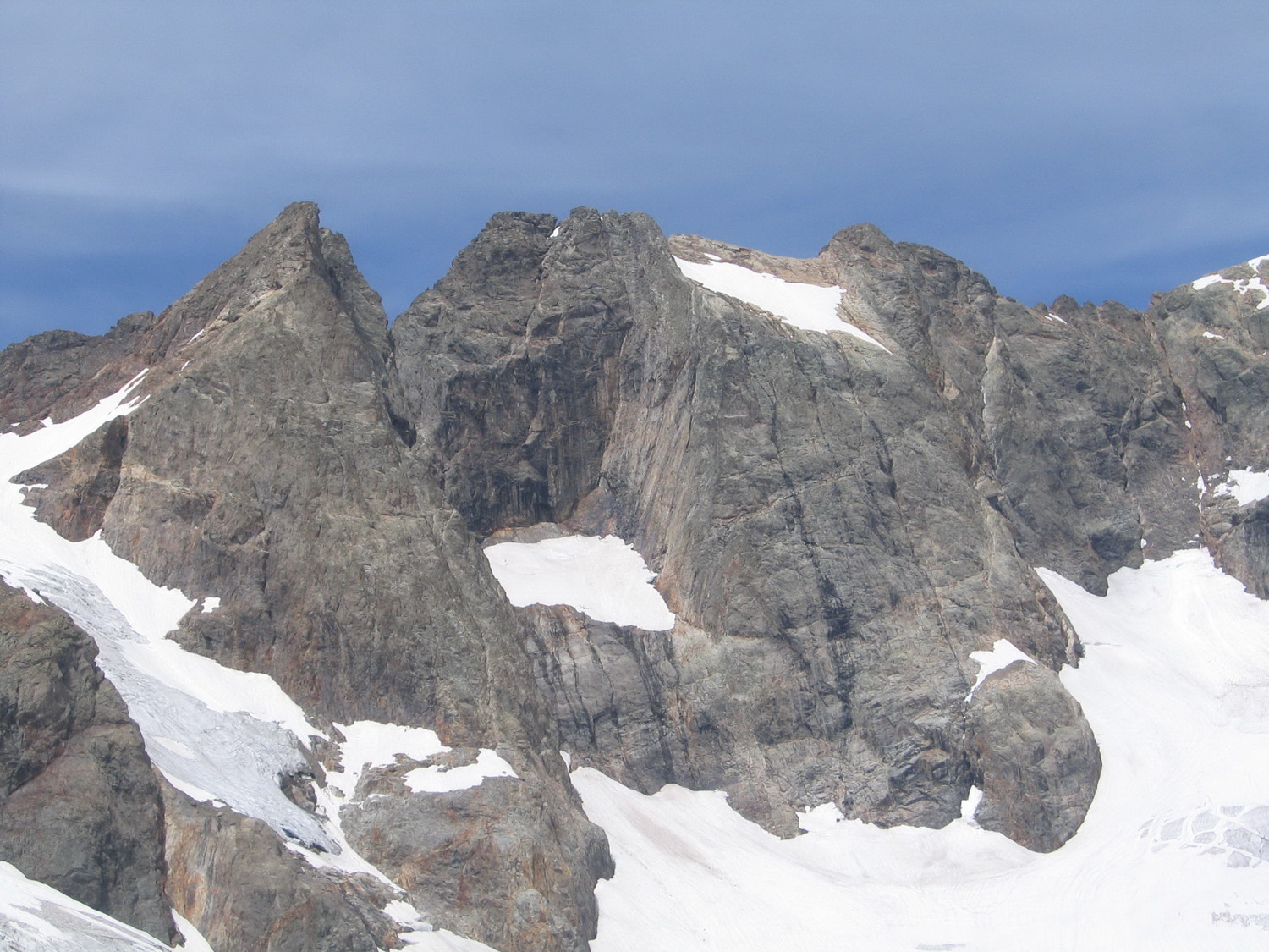 la face E du col des grandes rousses