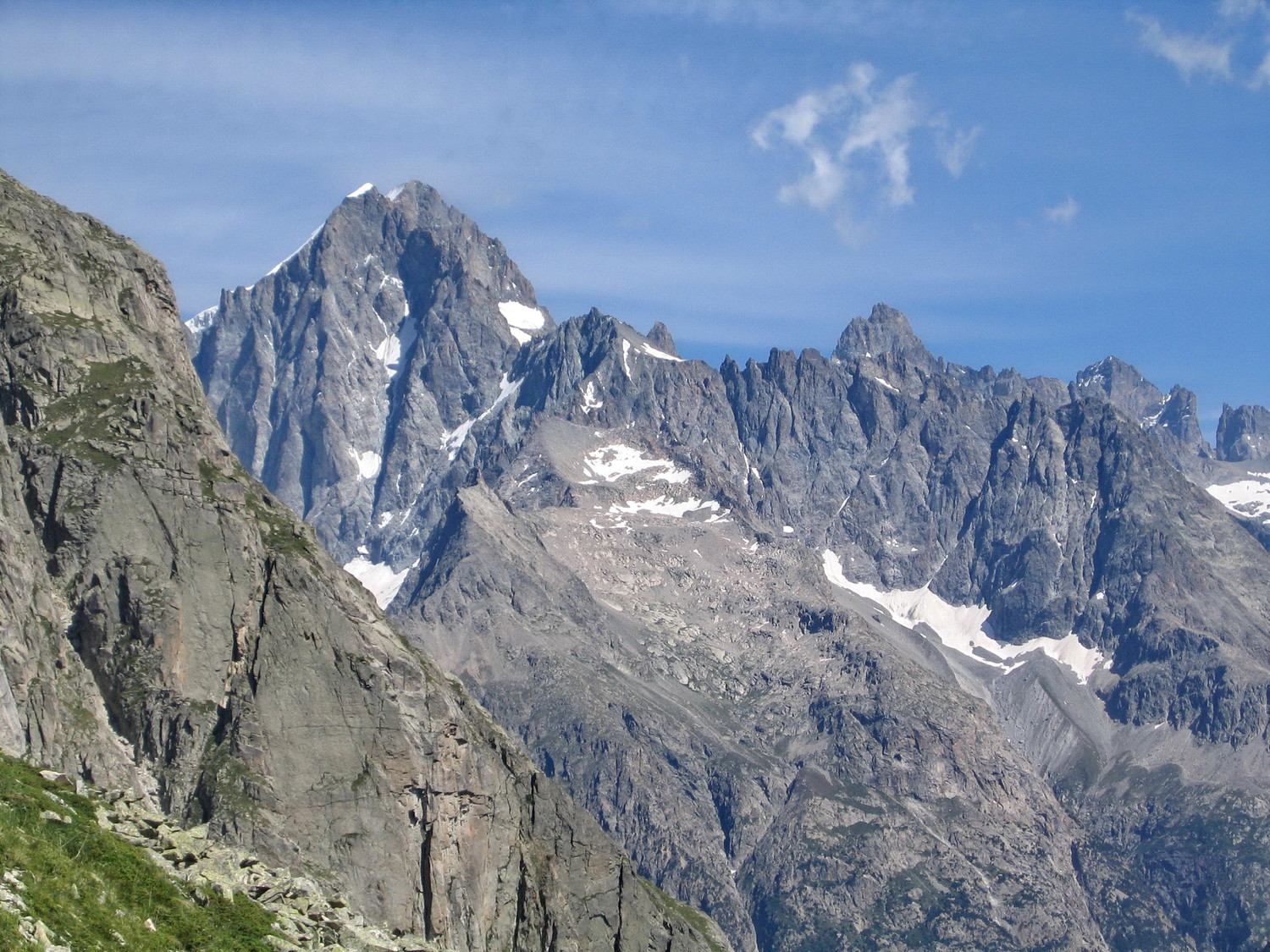 les écrins, dans la descente