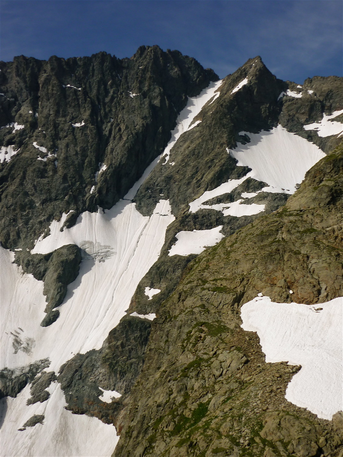 Couloir Maximim depuis l'arête des Papillons