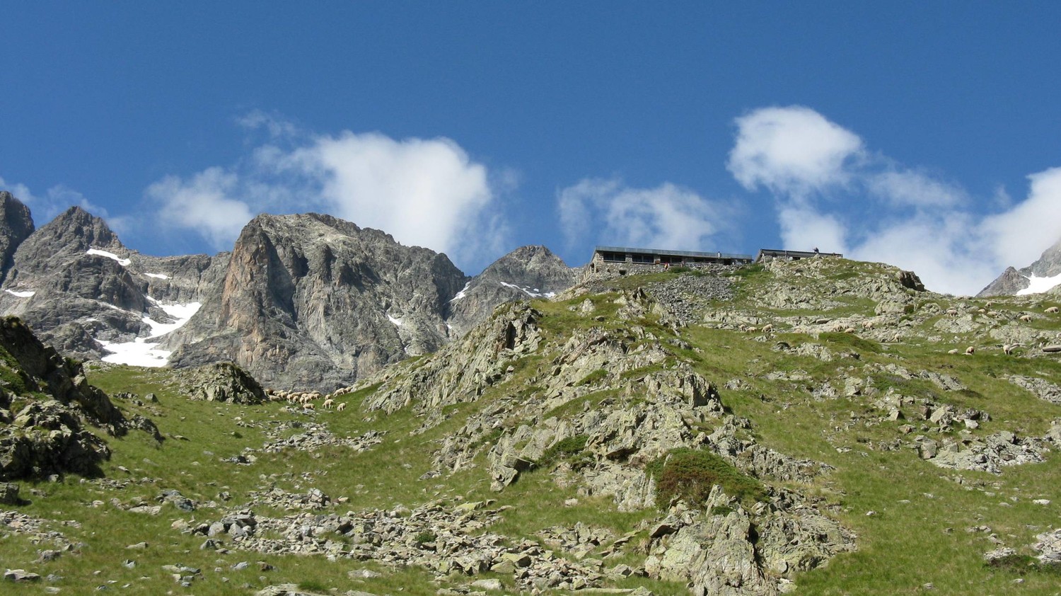 Arrivée au refuge de l'Olan.