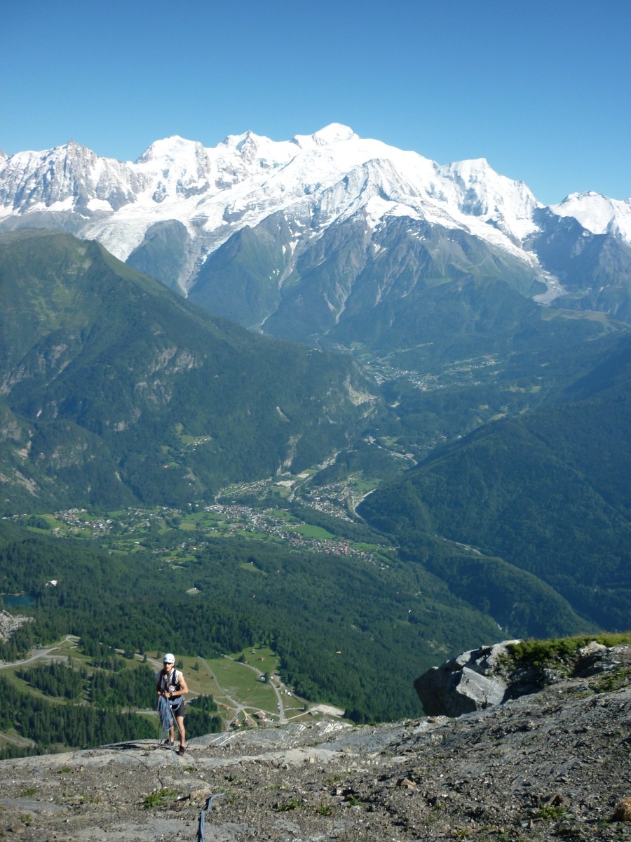 Bruno, sortie face au Mt Blanc