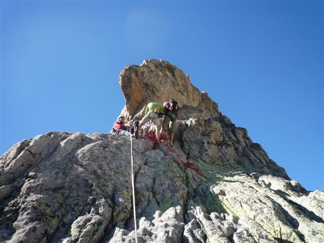 Aiguille Dibona - à une longeure du sommet