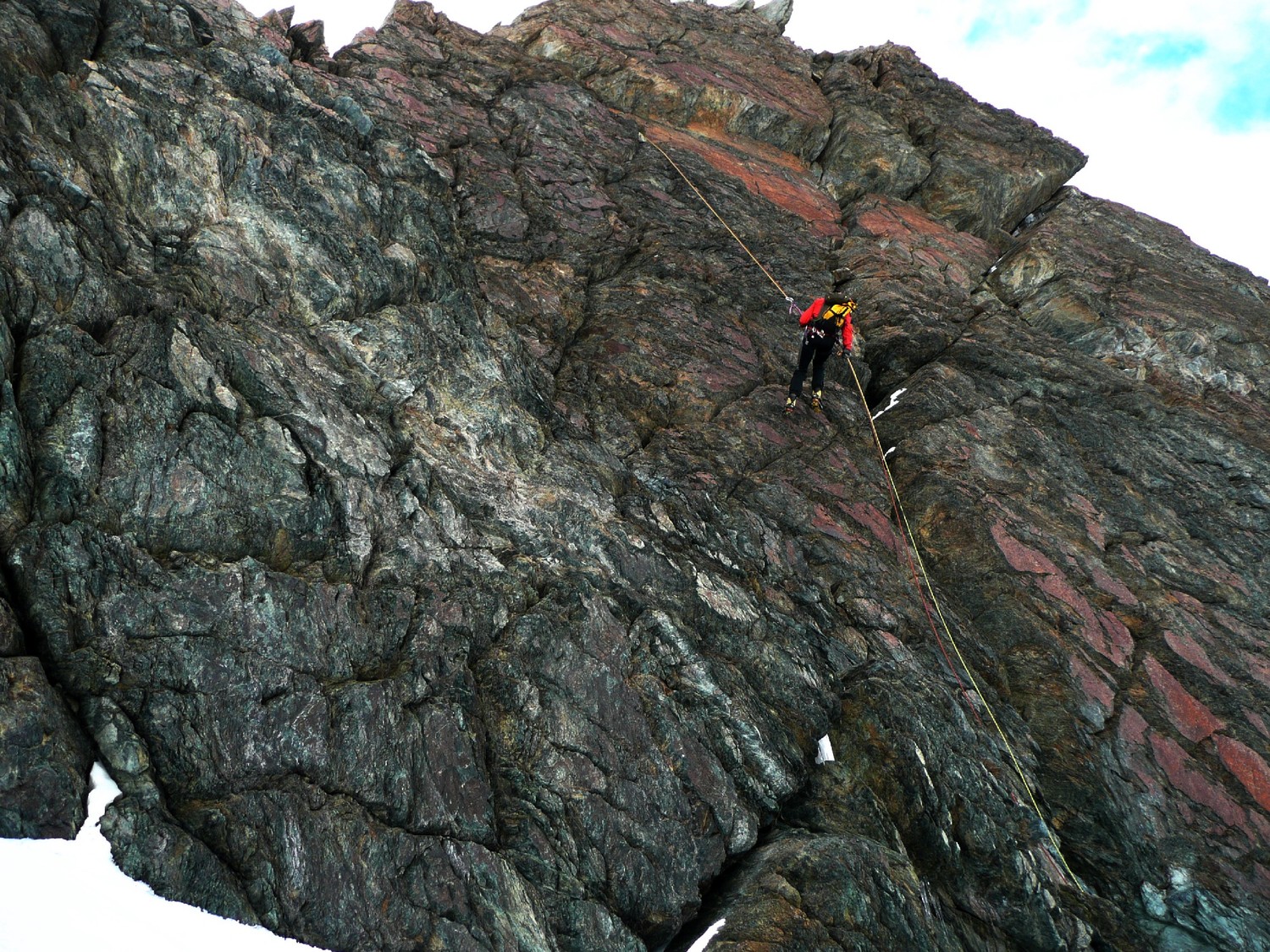 Rappel au Breithorn Oriental