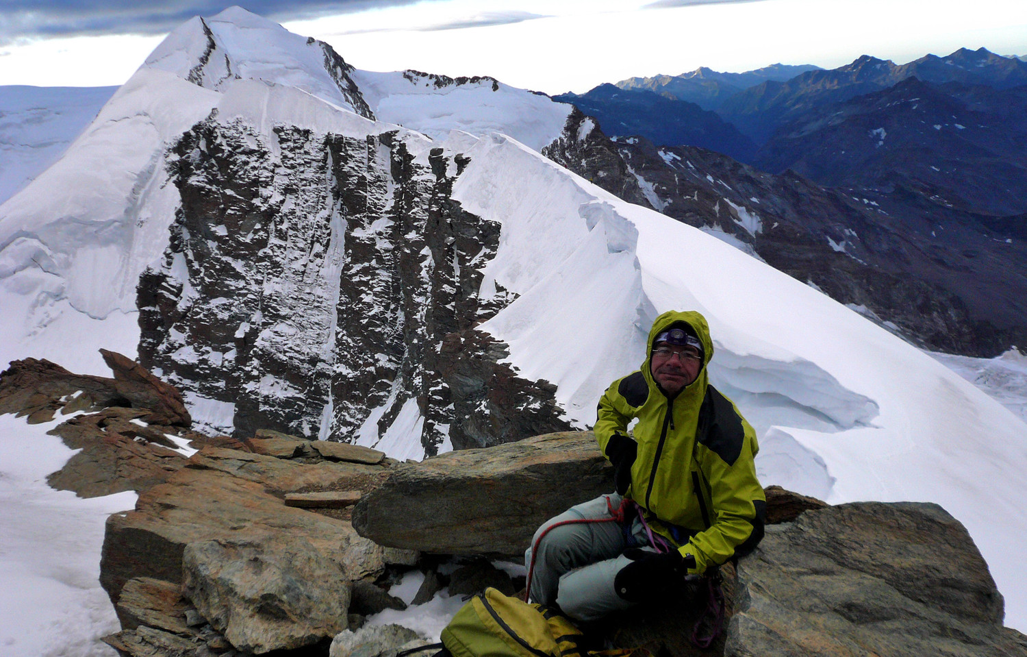 Gendarme du Breithorn, vue en direction de Pollux