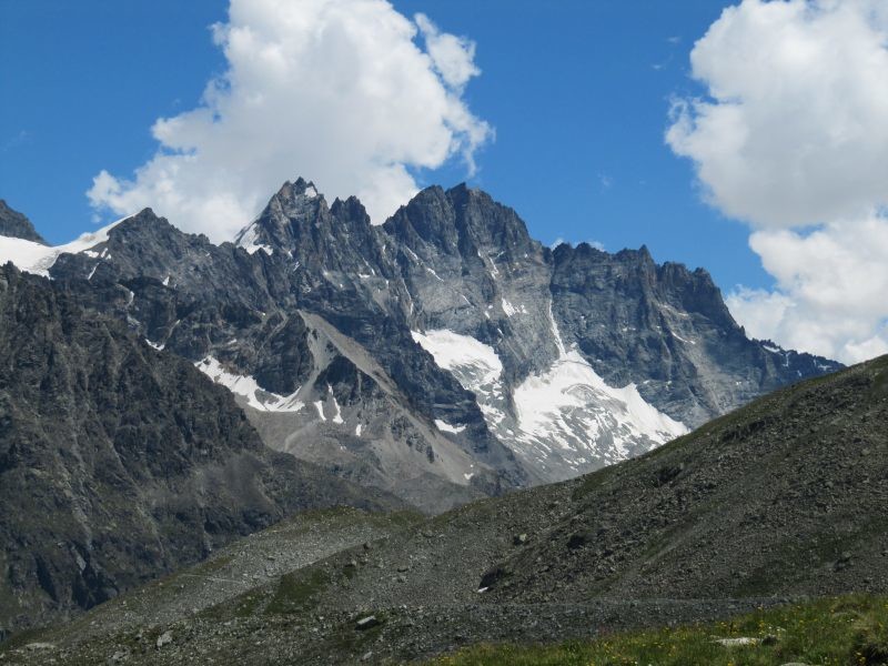 Les Bouquetins, vus depuis Pra Gra (Arolla)