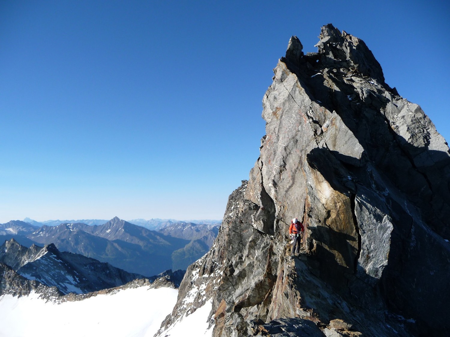 sur l'arete