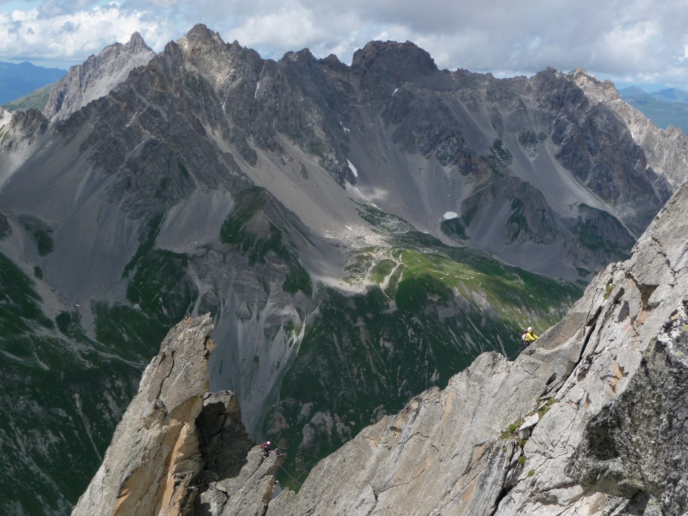 Sortie par l'arête W