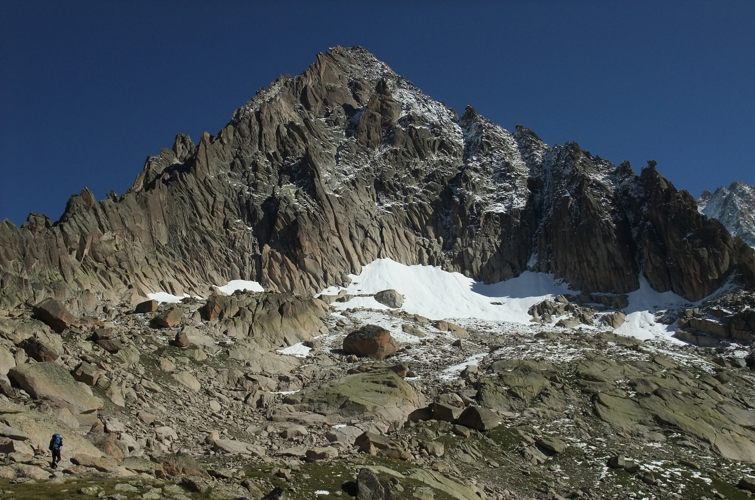 Aiguille du Moine, face S