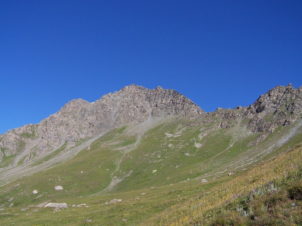 Pas de la Beccia entre Petit Mont Cenis et cime du Laro.