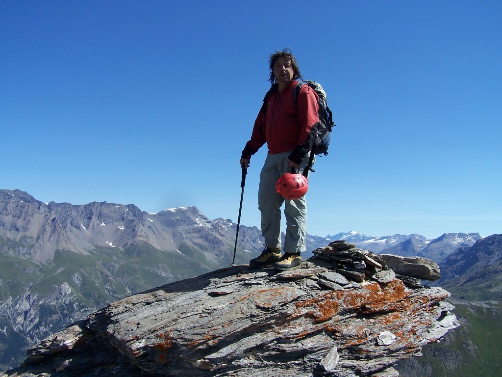 Au sommet de la cime du Laro.