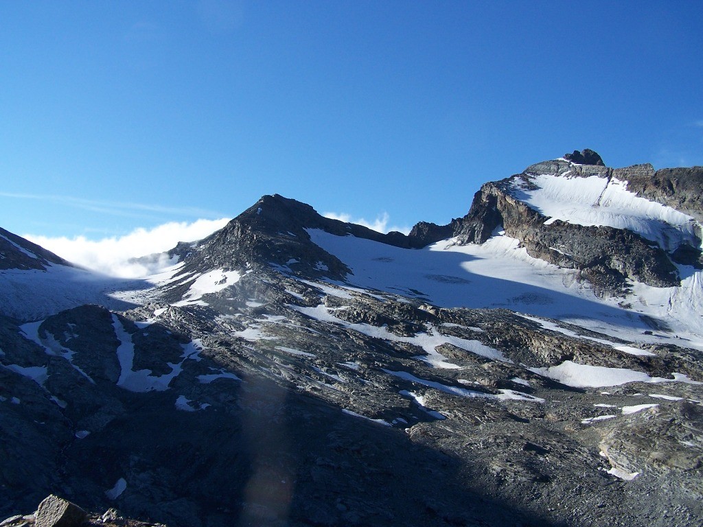 Pte Clavarino et l'ouille de la Gurra, et ce qu'il reste du glacier des sources de l'Arc!