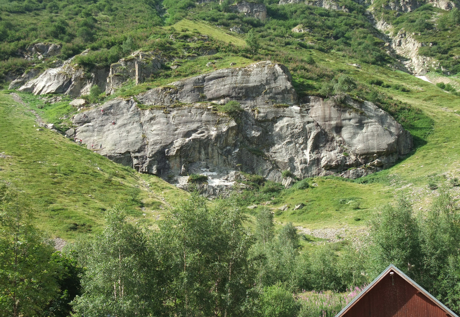 La Grande Aiguille, vue du camping