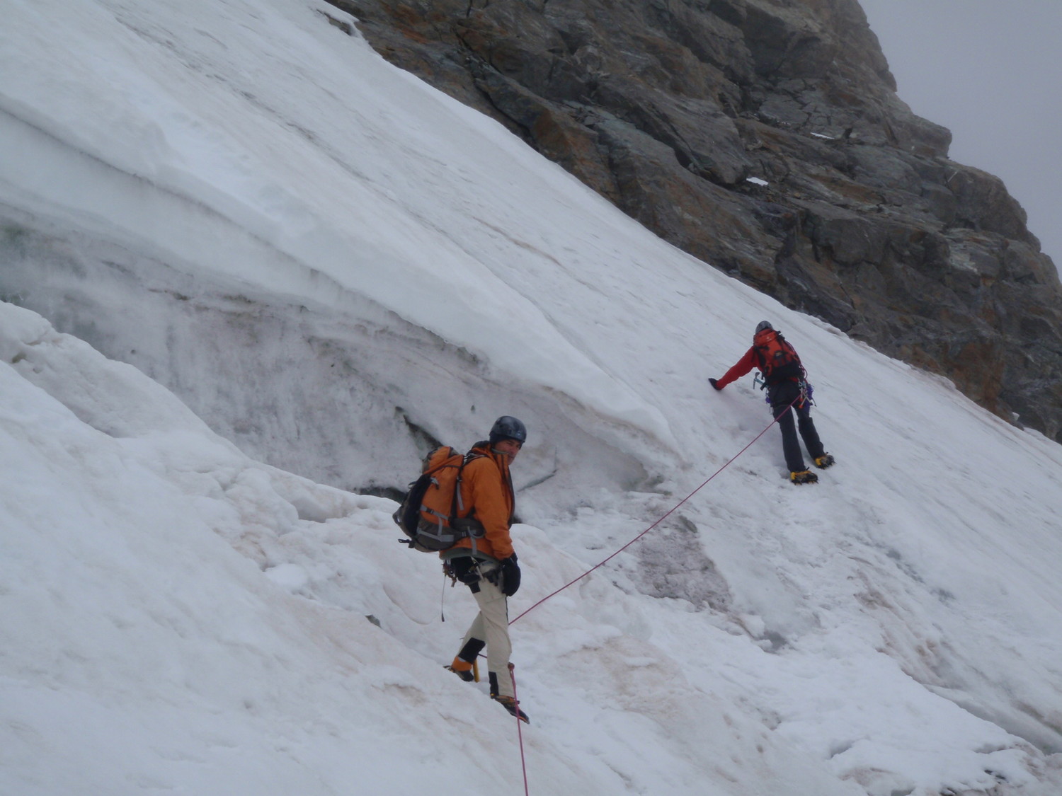 Passage de la rimée, à proximité du rocher