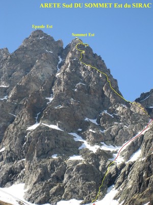 Arete Sud du sommet Est du Sirac Arete Sud du sommet Est du Sirac