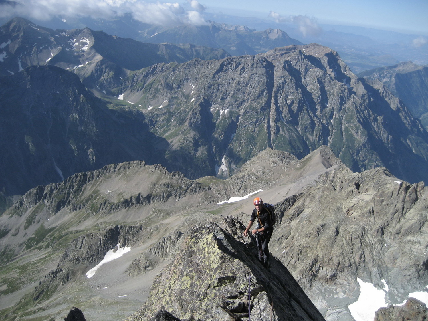 Sur le haut de l'arête