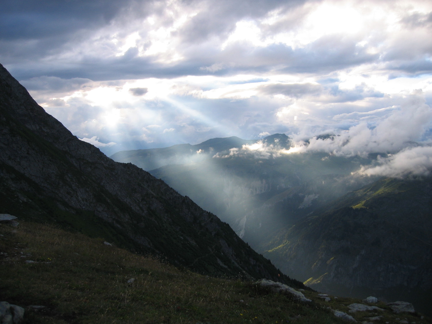 Coucher de soleil depuis le Plan des Gouilles