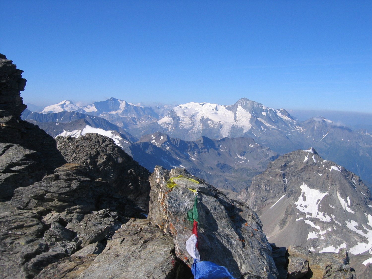 Grande Casse et Mont Pourri vus du sommet du Ruitot