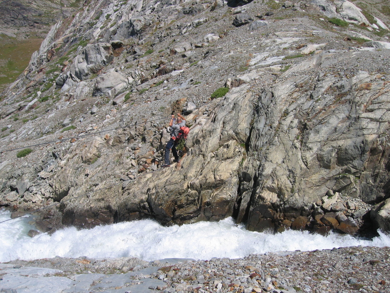 Le pont de singe, afin de retourner au refuge