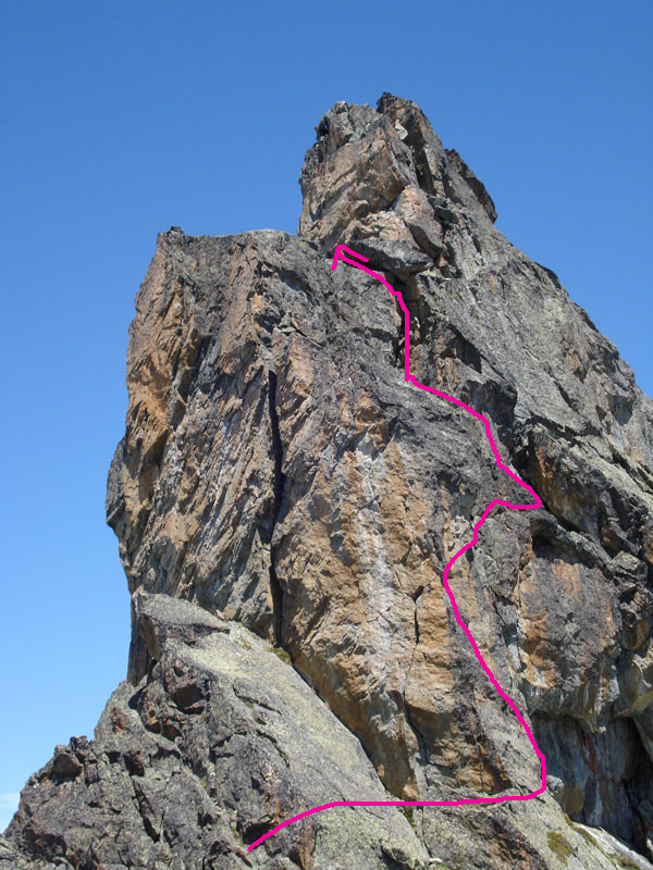 Détail de passage de la fissure Garnd Perron
