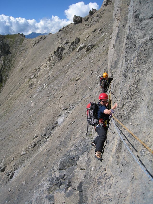 Voie Ioan, L3, traversée 6a