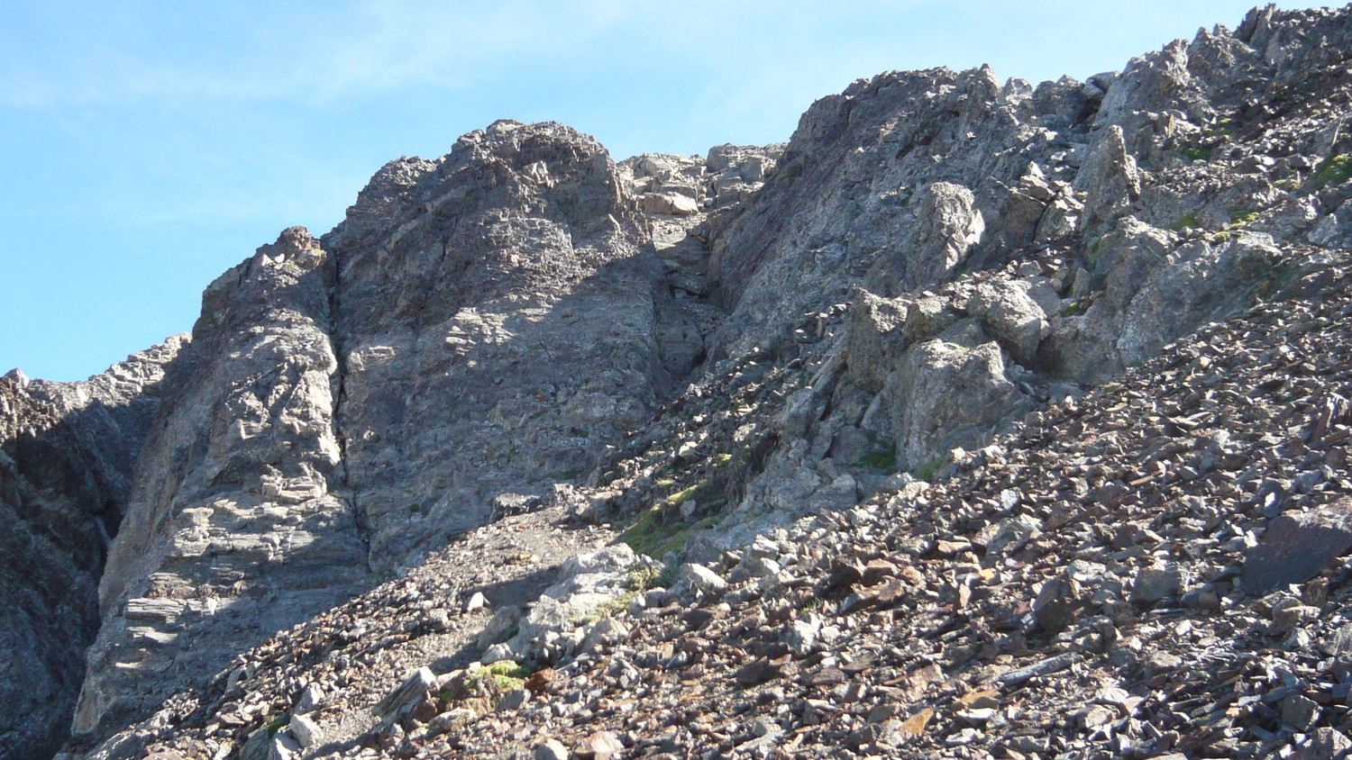 Al'approche du sommet