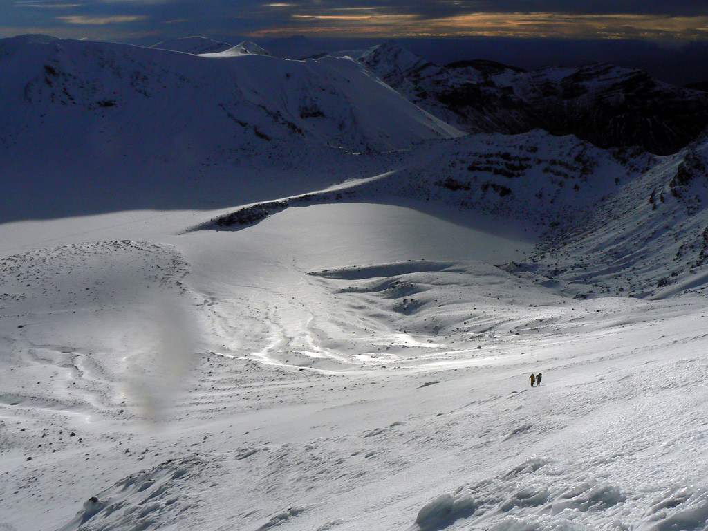 dans les pentes N du Ngauruhoe